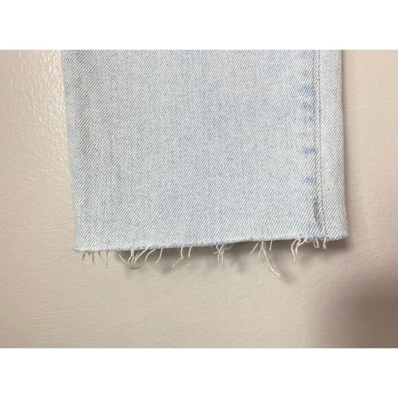 NWT MADEWELL JEANS LIGHT BLUE MOM JEAN MOMJEAN HARMAN WASH RAW HEM EDITION MC583 - Picture 11 of 15